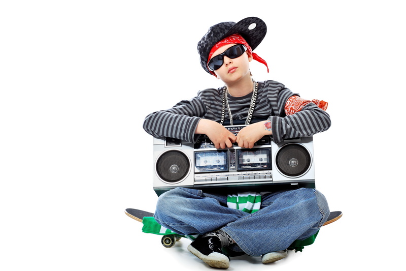 people, humor, adult, child, casual clothing, silver, listening, boom Box, playing, radio, hat, boombox, one Person, cap, technology, sound, lifestyles