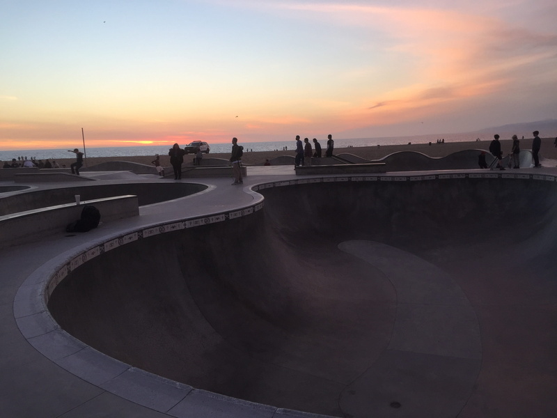 men, water, nature, outdoors, lifestyles, built structure, scenics - nature, sunset, cloud - sky, sky, skateboard park, incidental people, bowl, real people