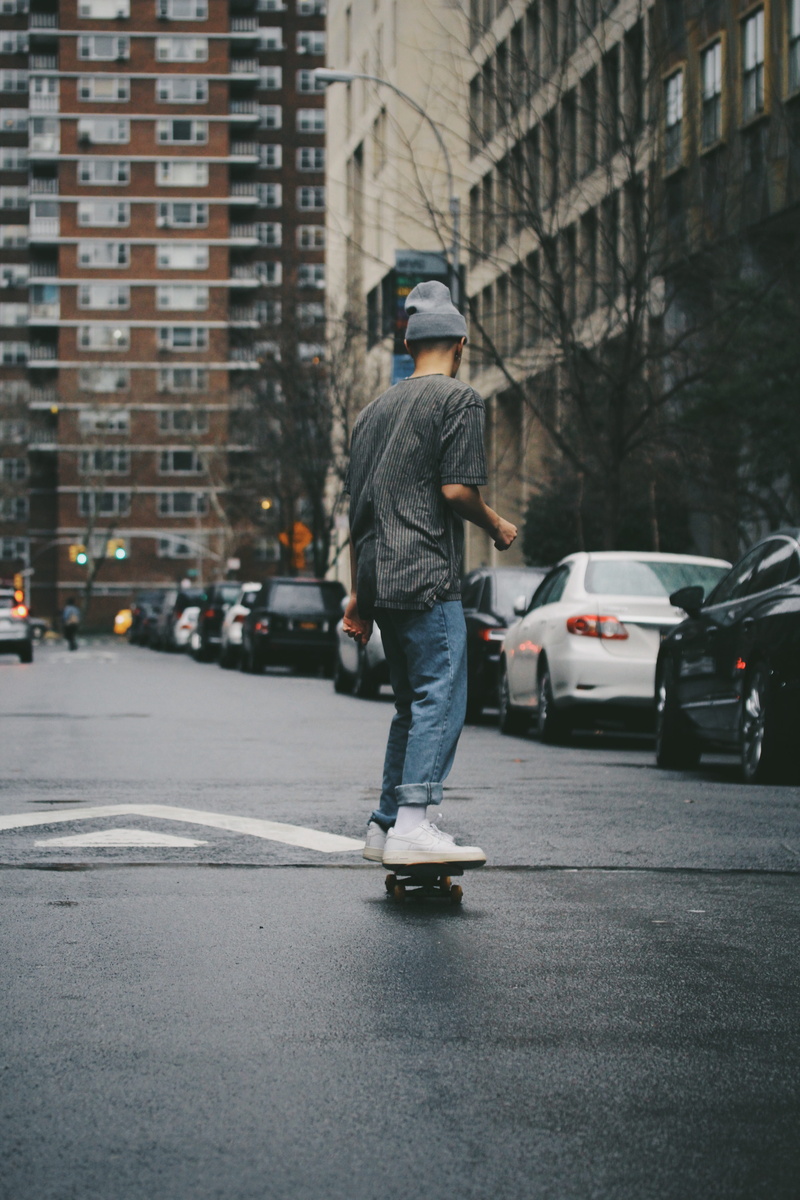 high, motor vehicle, car, mode of transportation, 5K, outdoors, riding, architecture, day, full length, man, built structure, transportation, casual clothing