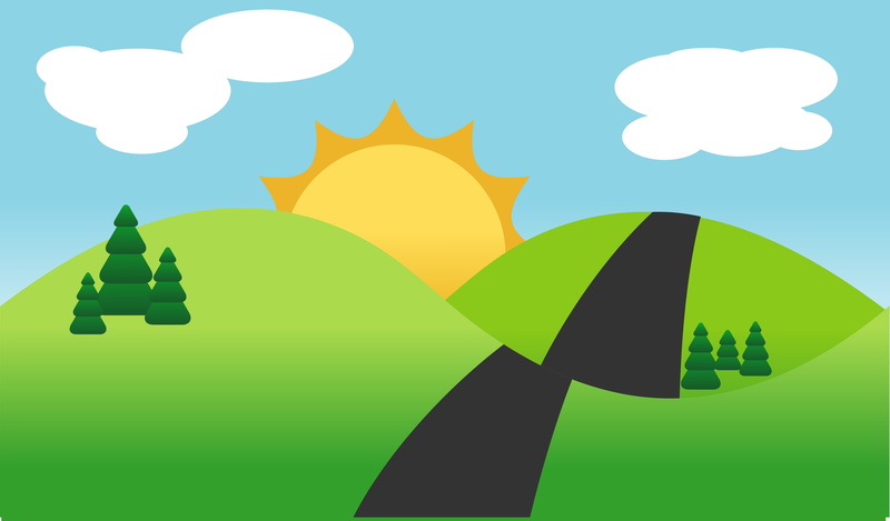 artwork, landscape, 4K, Adobe Illustrator