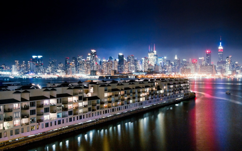 asia, travel Destinations, urban Skyline, no people, black, illuminated, downtown District, harbor, landscape, lights, travel, office building exterior