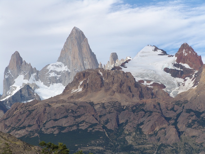 environment, snowcapped mountain, tranquil scene, winter, snow, height, fitz roy, rock formation, mountain, sky, mountain peak, scenics - nature, cold temperature