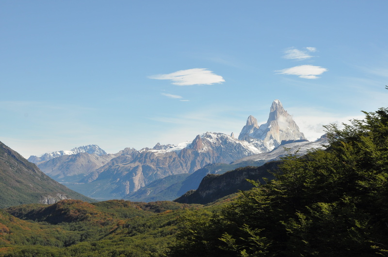 height, high, travel, nature, beauty in nature, cloud - sky, chile, tree, tourism, fitz roy, patagonia, urban skyline, range, argentina, landscape, environment