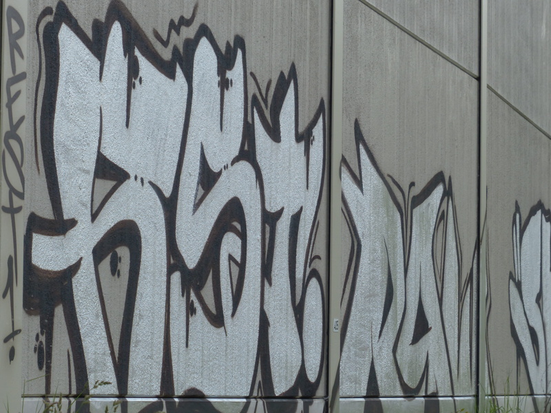 building exterior, Graffiti, spray, sprayer, Font, wall - building feature, creativity, silver, message, blight, street art, communication, painted, art and craft