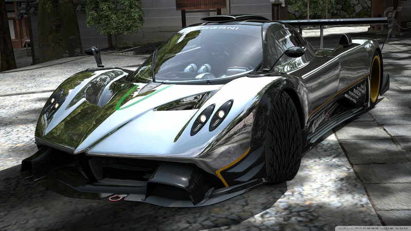 chrome, zonda, driveway, 1080P, pagani, stones, r, cars