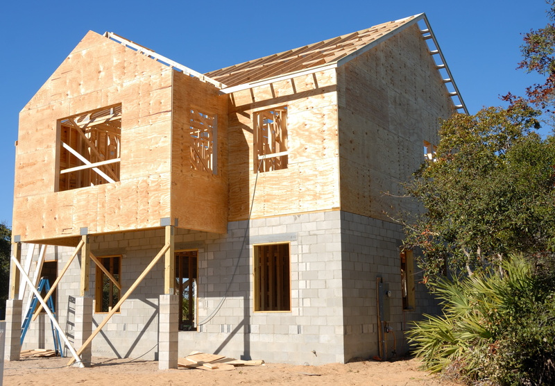 estate, own, tree, home ownership, realty, concrete, property, wood, residential, gray, sky, real estate, building exterior, construction, building, residential district