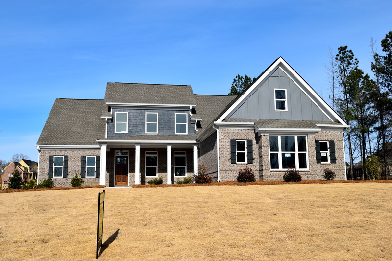 gray, for sale, family, estate, nature, garage, new home, grass, brick, residential district, suburb, realty, day, exterior, plant, expensive, style, modern