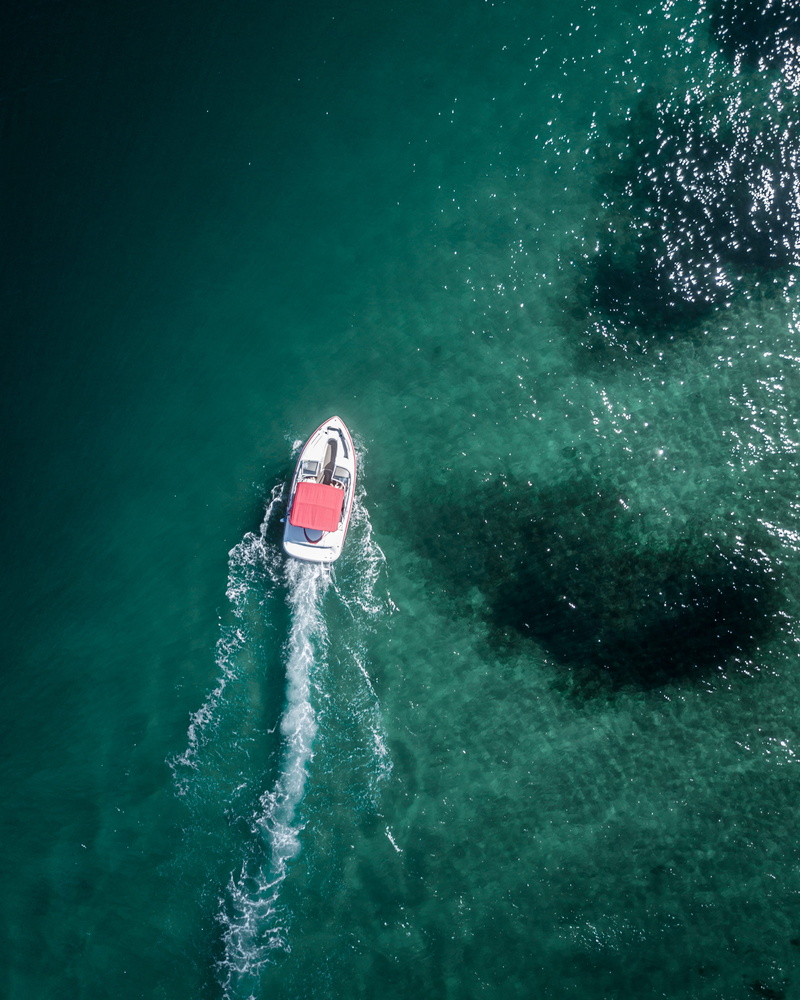 transportation system, on the move, recreation, sailing, outdoors, turquoise colored, photography, high angle shot, waves, transportation, beauty in nature
