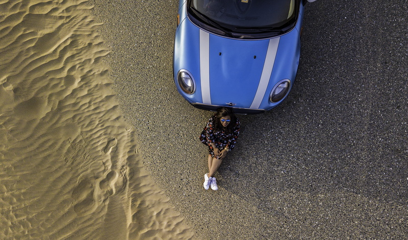 road, standing, nature, drone cam, high angle shot, full length, 2K, casual clothing, drone view, men, car, leisure, land, child, woman, leaning, travel