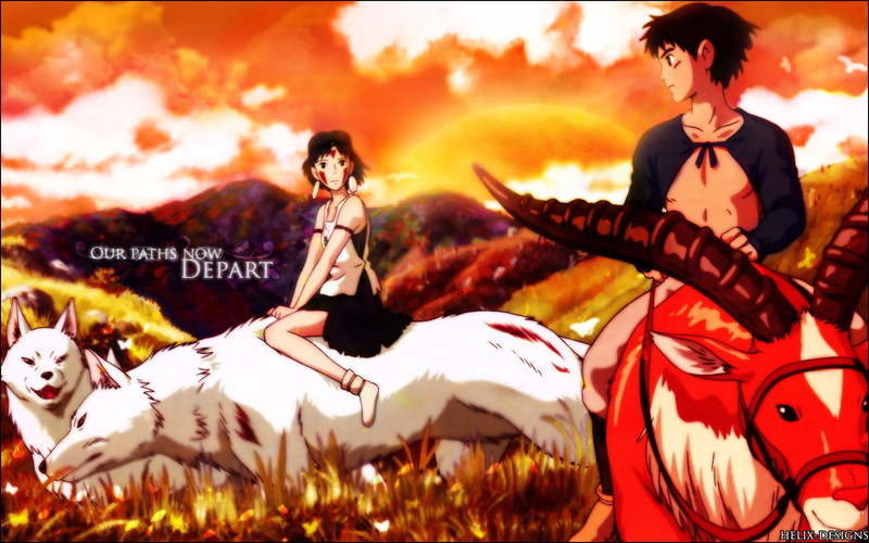 Studio Ghibli, 720P, enjoyment, women, celebration, men, representation, lifestyles, event, outdoors, people, adult, nature, Princess Mononoke, full length