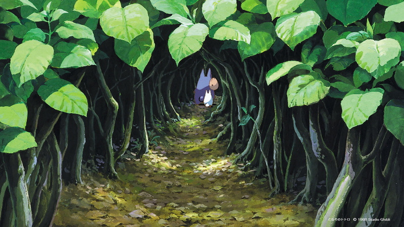 Studio Ghibli, Movie Screenshots, anime, animated movies, leaves, Totoro, 1080P, My Neighbor Totoro