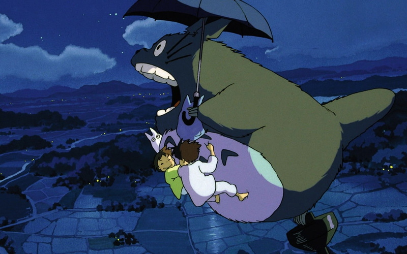 animal representation, tranquility, sky, mountain, My Neighbor Totoro, tranquil scene, representation, beauty in nature, no people, art and craft, nature