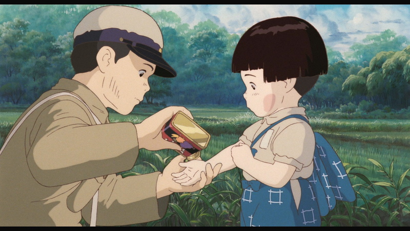 males, emotion, friendship, nature, humor, outdoors, fun, childhood, Grave of the Fireflies, casual clothing, child, 1080P, waist up, Movie, two people
