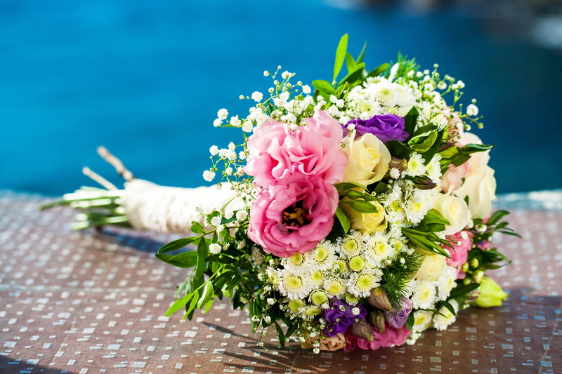 chrysanthemums, roses, white, bouquet, eustoma, 5K, purple, pink, flowers, bouquets