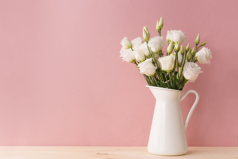 bouquet, Flowers, Eustoma, vase, 5K