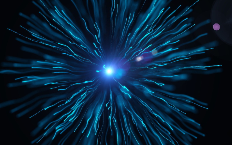 arts culture and entertainment, blue, marine, glowing, hd, motion, illuminated, fiber optic, long exposure, no people, explosion, 2K, light - natural phenomenon
