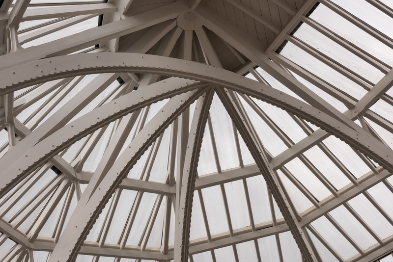 close-up, directly below, design, particular, shape, day, steel, coverage, girder, roof, geometric shape, backgrounds, outdoors, nature, 5K, low angle view