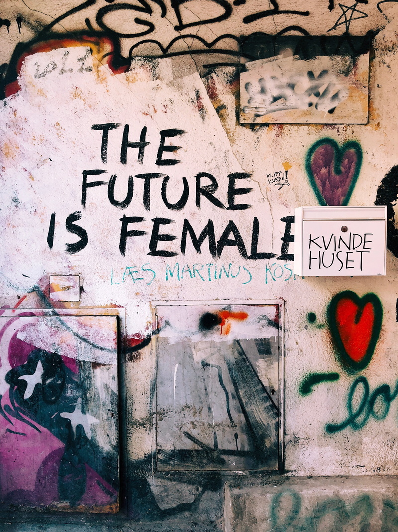 female empowerment, wall, sign, power, social issues, quote, built structure, 4K, grafitti, street art, damaged, female, western script, old, message