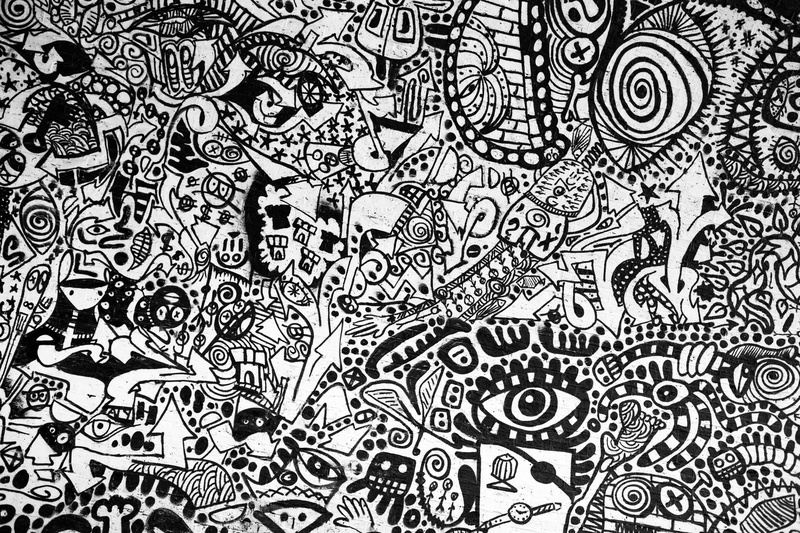 indoors, art and craft, communication, white color, leake, united kingdom, full frame, creativity, leake street, close-up, black, london, antique, art
