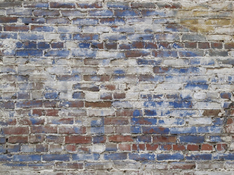day, 2K, grafitti, rough, pattern, backgrounds, blue, urban, brick, brick wall, textured, white, bricks, old, outdoors, red, brown, damaged, architecture