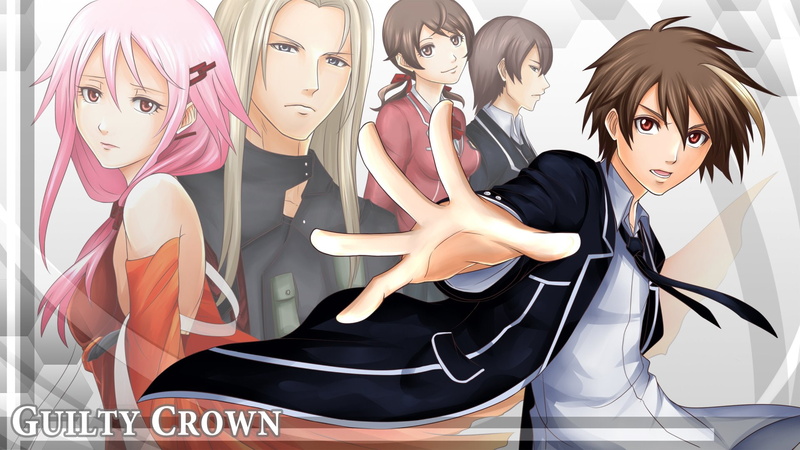 Hare Menjou, Inori Yuzuriha, Gai Tsutsugami, Guilty Crown, 1080P, Yahiro Samukawa, Anime, Shu Ouma