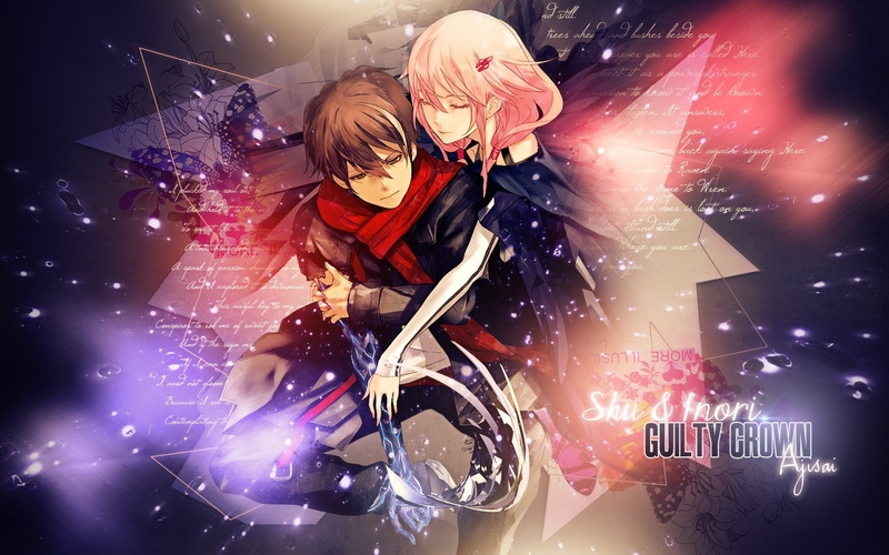 night, blond hair, men, 1080P, childhood, digital composite, event, guilty crown yuzuriha inori ouma shu, offspring, celebration, males, illuminated, child