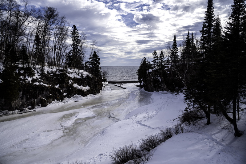 winter, beauty In Nature, tranquility, temperance, outdoors, public domain, tree, blue, no People, temperance river state park, nature, land, day, frozen
