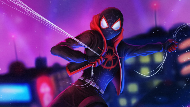 Spider-Man, Miles Morales, 1080P, Movie, Spider-Man: Into The Spider-Verse