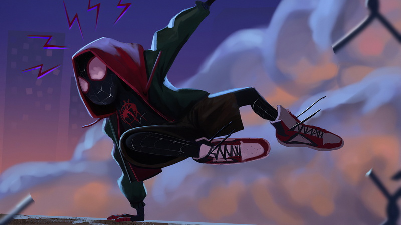 Spider-Man, Marvel Comics, Movie, Spider-Man: Into The Spider-Verse, Miles Morales, 4K