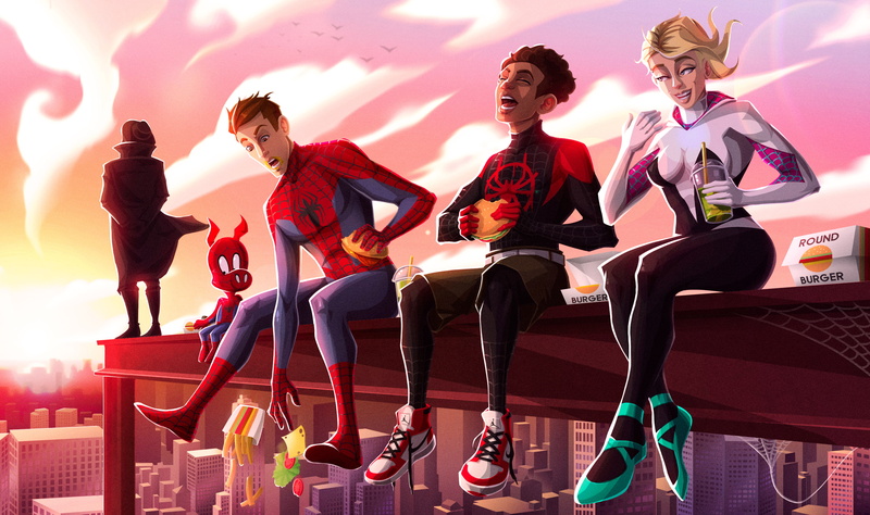 Spider-Man, Spider-Gwen, Miles Morales, 2K, Movie, Spider-Man: Into The Spider-Verse