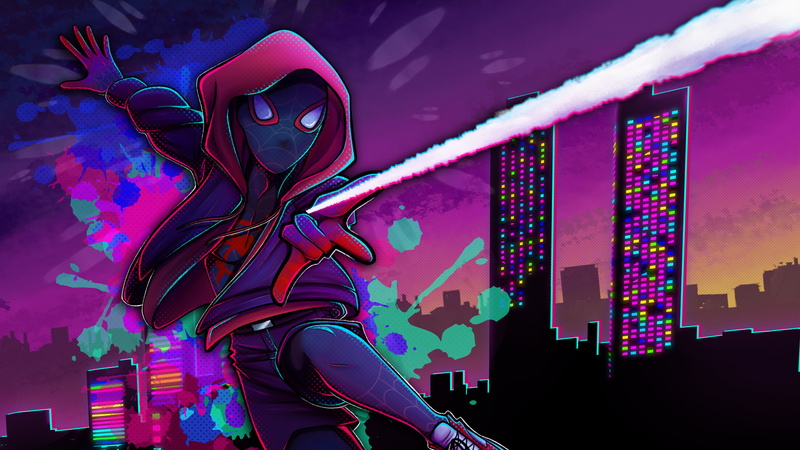 Spider-Man, Spider-Man: Into The Spider-Verse, 2K, Movie, Miles Morales