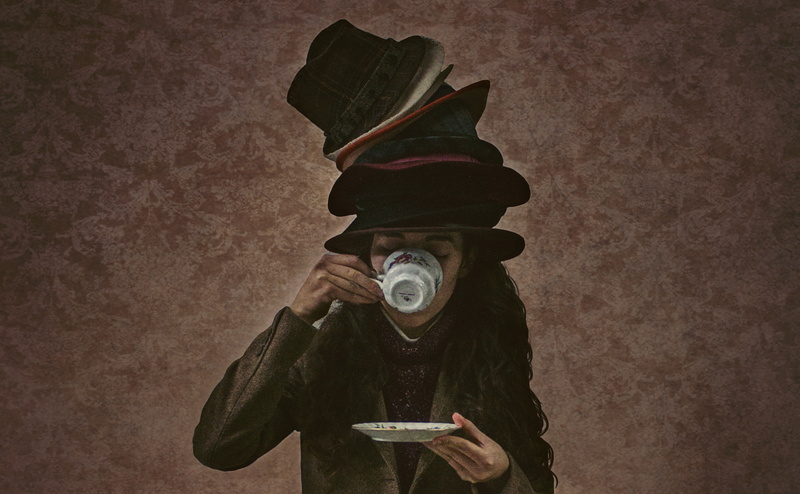 delicious, selfie, selfportraits, Square, tea, selfportrait, hatter, alice, 4K, Aero, hats, Creative, Portrait