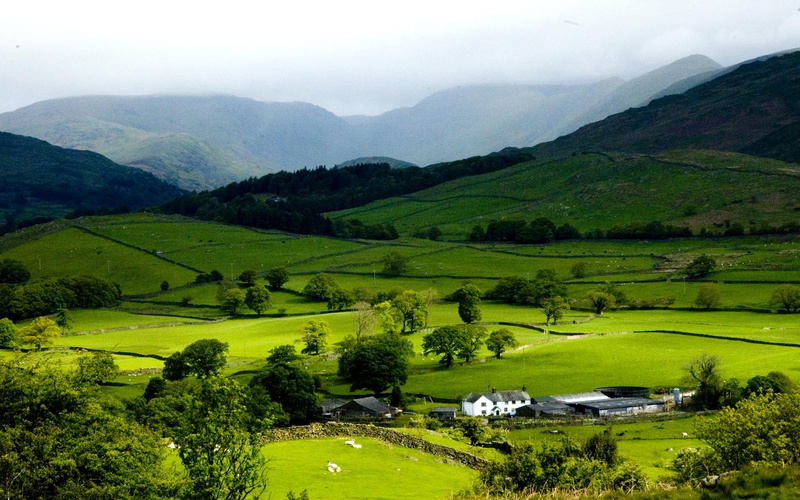 scenery, landscape, nature, 1080P, green, mountains, peaceful, 3d and abstract