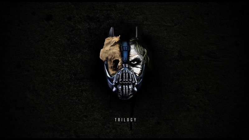 batman, bane, trilogy, 1080P, joker, movies, poster, scarecrow, 1920x1080