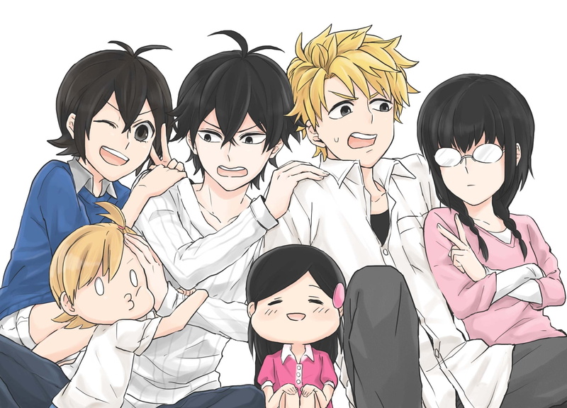 Arai Tamako, creativity, portrait, females, lifestyles, real people, group of people, Kotoishi Naru, Handa Seishuu, art and craft, child, Barakamon, childhood