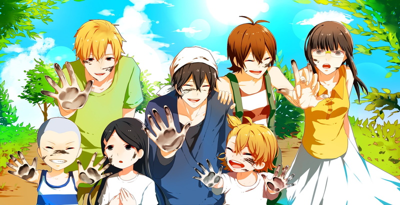 anime, 2K, Kotoishi Naru, Barakamon, Anime Girls, Handa Seishuu, Kubota Hina, Kido Hiroshi, Arai Tamako, Anime Boys