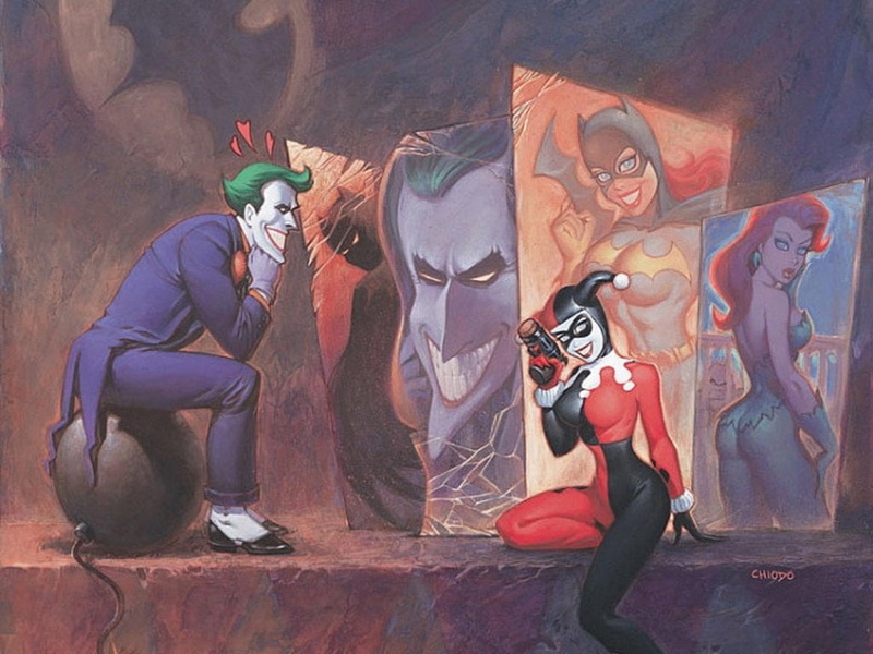 young men, quinn, group of people, day, artist, outdoors, bonding, mural, creativity, illustration, full length, Batgirl, Batman, friendship, men, women