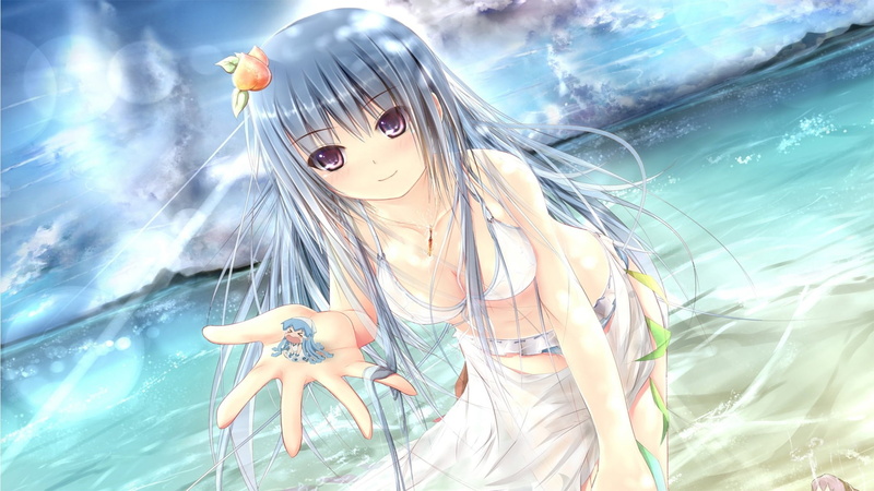 long hair, manga, water, anime girls, 1080P, outdoors, Shinryaku! Ika Musume, nature, women, swimming pool, Ikamusume, hair, hairstyle, marine, young adult