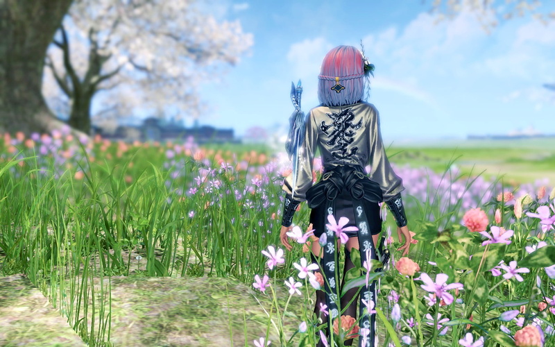 land, beauty in nature, outdoors, 720P, landscape, field, growth, focus on foreground, scarecrow, black, plant, no people, day, white, flower, human representation