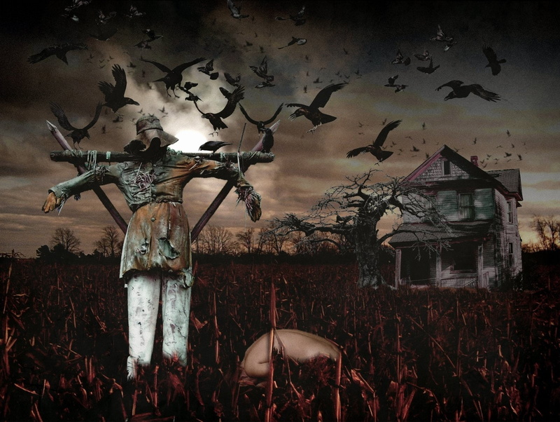 Dark, Creepy, Scarecrow, 720P