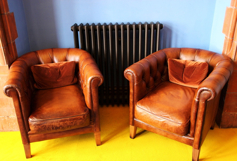 elegance, wood - material, living room, armchairs, comfort, luxury, empty, two, leather seats, 4K, furniture, Leather, inside, old, domestic room, flooring