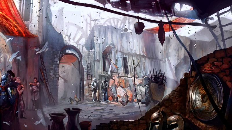 1080P, religion, market stall, ceiling, retail, market, belief, place of worship, retail display, choice, spirituality, video games, concept art, large group of objects