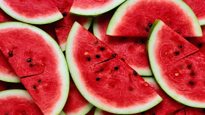 Summer, Fruits, 1080P, Slices, Watermelon
