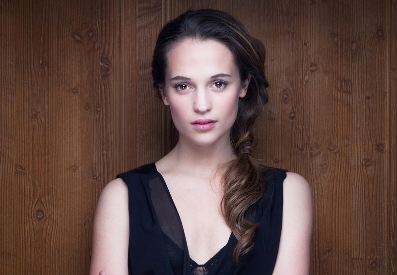 hairstyle, hair, Alicia Vikander, 1080P, young women, beautiful woman, wood - material, adult, teenager, headshot, front view, portrait, fashion, women