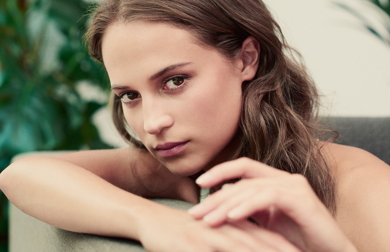 model, Alicia Vikander, actress, women, face, 1080P, looking at viewer