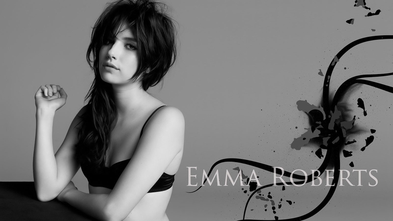 brunette, women, Emma Roberts, model, 720P