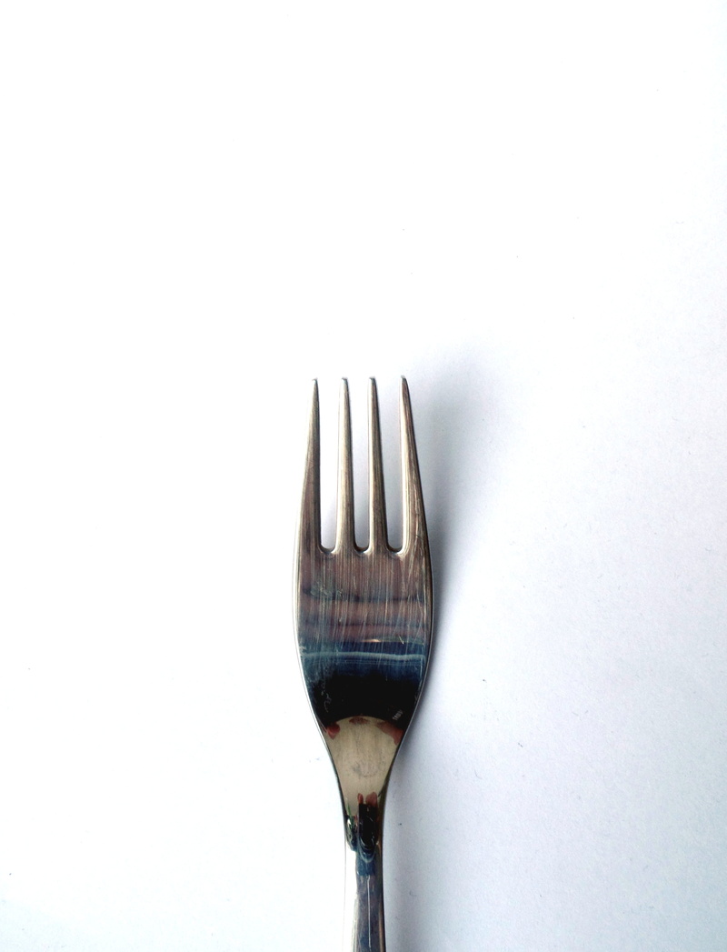 cut out, small fork, Cover, plate, no people, silver, crockery, Fork, still life, silver colored, Close, studio shot, close-up, kitchen Utensil, eating utensil