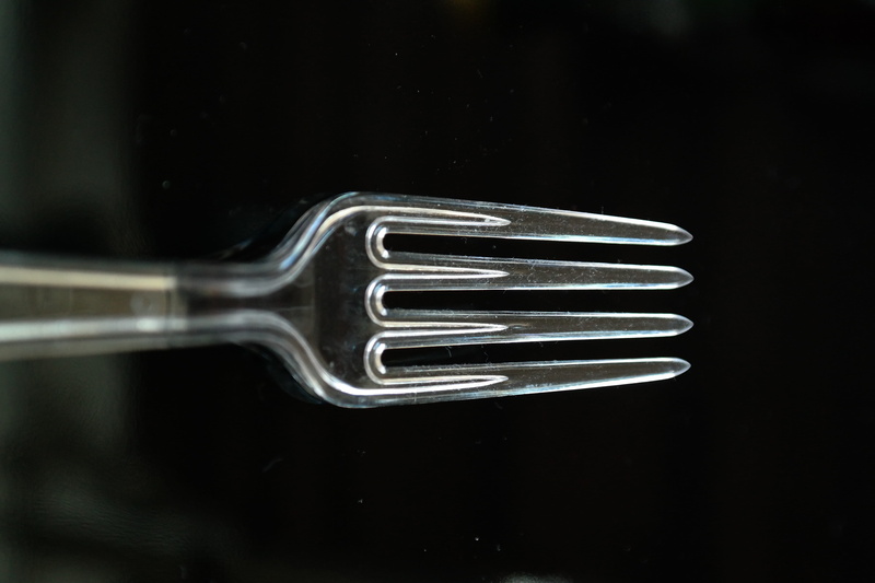 copy space, kitchen Utensil, silverware, clip, still life, restaurant, Plastic Cutlery, close-up, connection, power supply, selective focus, plastic fork