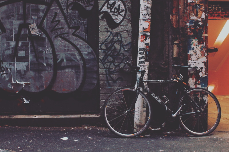 travel, text, art and craft, no people, transportation, bike, built structure, graffiti, parking, mural, public, painting, land vehicle, 4K, art, wall - building feature