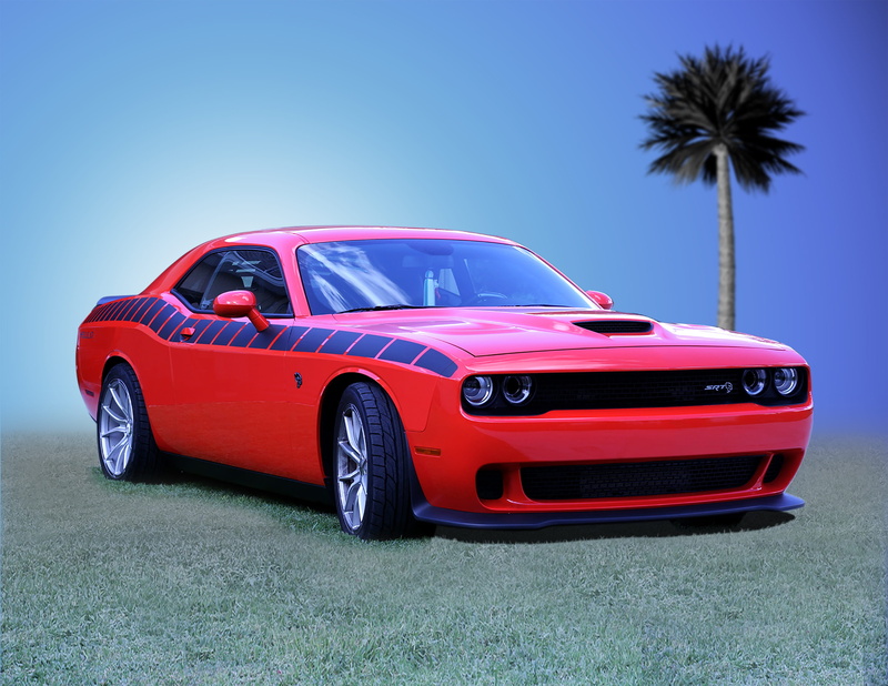 vehicle, clear sky, motor vehicle, red, car, sports car, transportation, 2K, automobile, vintage car, luxury, nature, land vehicle, tropical climate, coupe